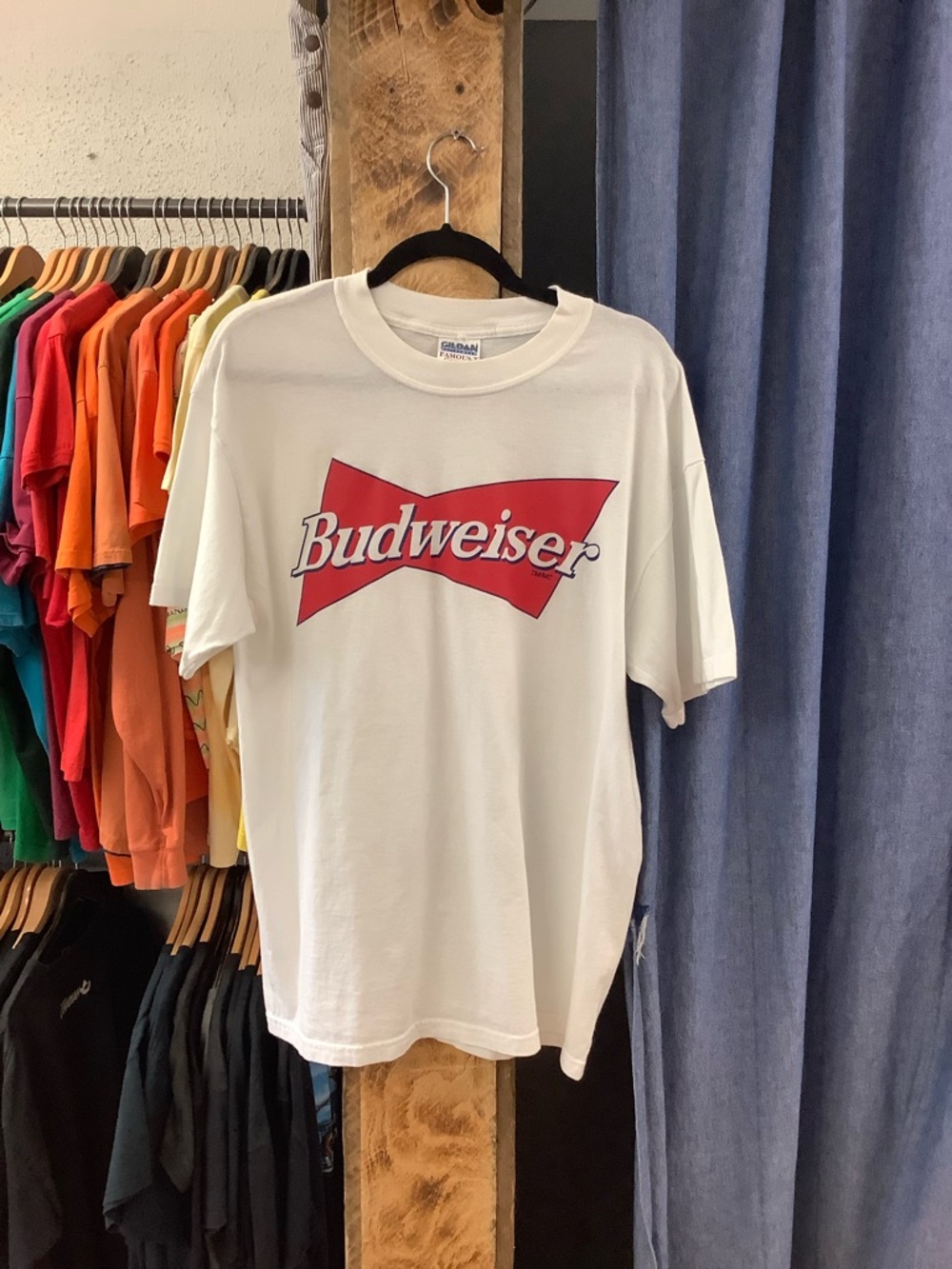Vintage Budweiser White Graphic T-shirt